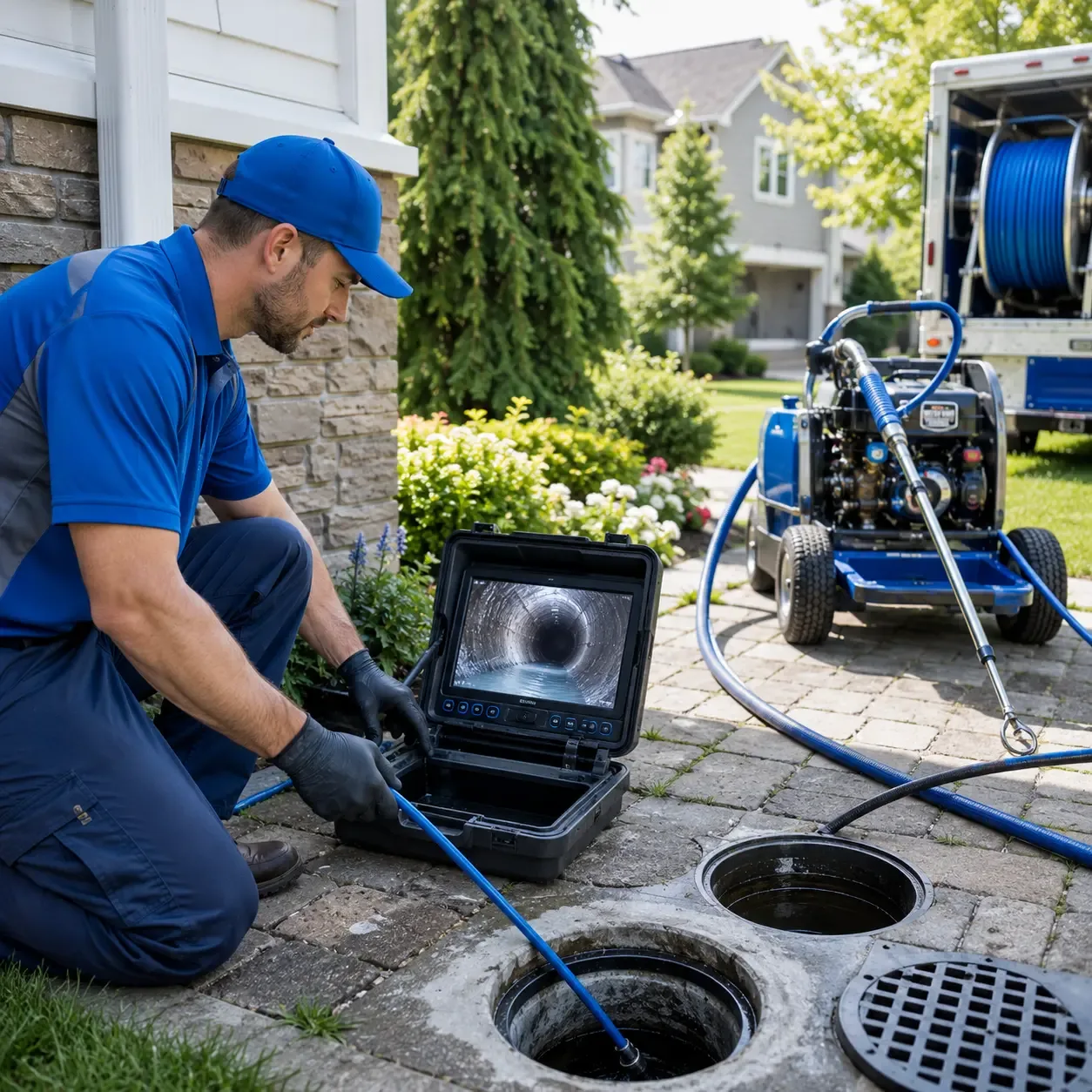Outdoor drain cleaning professionals serving Bridport, VT